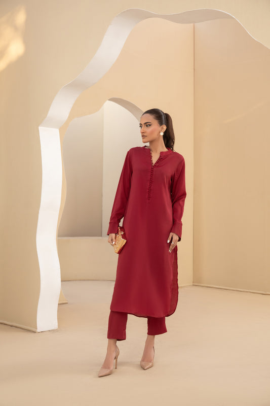 Carmine co-ord set